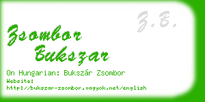 zsombor bukszar business card