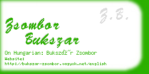 zsombor bukszar business card